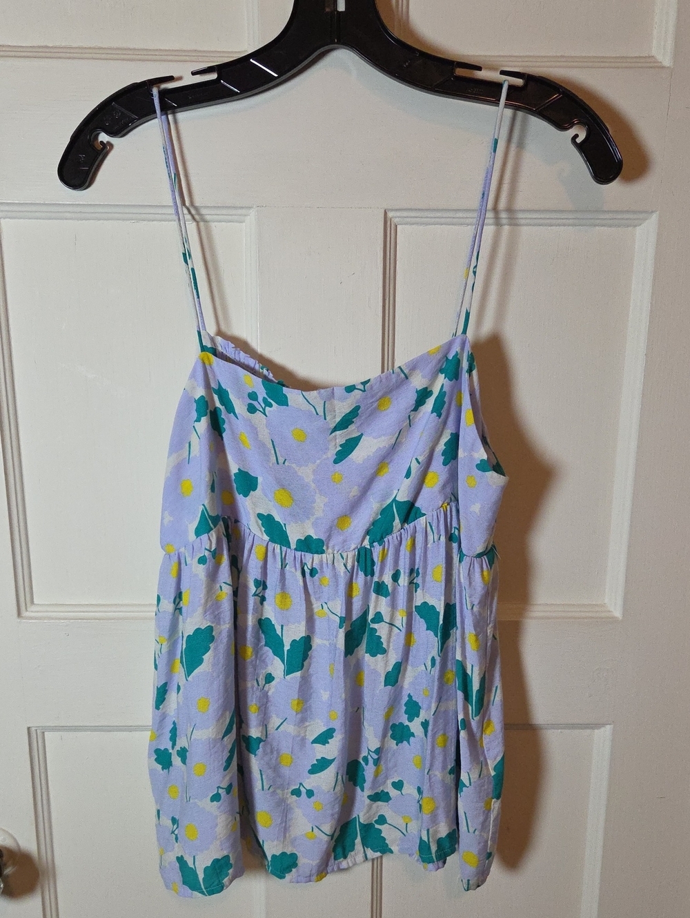 Compania Fantastica Babydoll Floral Print Tank Top Size Large